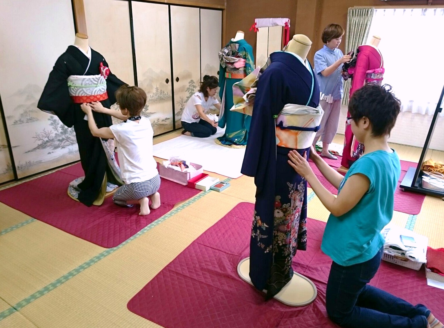 美容師さん達への着付講座